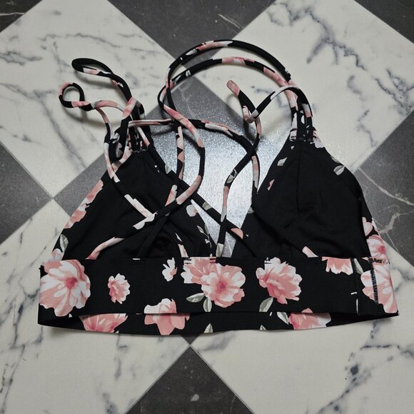 PINK Floral Bralette size: x-small - Picture 2 of 3